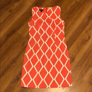 Coral and white ALYX dress